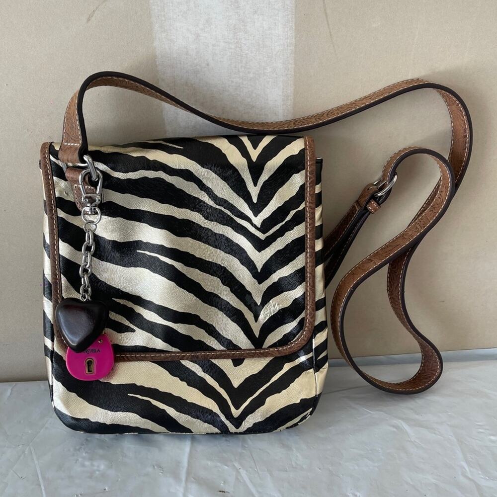 Consuela Zebra Print Crossbody Bag